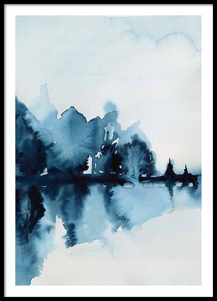 Watercolor Reflection Poster nel gruppo Poster / Arte presso Desenio AB (10125)
