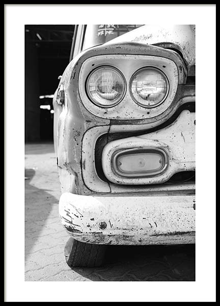 Old Car Affiche dans le groupe Affiches / Noir et blanc chez Desenio AB (10550)