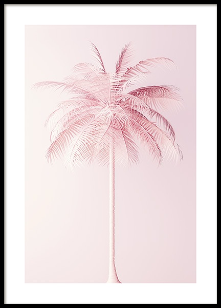 Pastel Pink Palm Poster nel gruppo Poster / Fiori & Piante presso Desenio AB (10635)