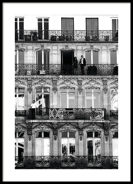 Balconies Poster in der Gruppe Poster / Schwarz-Weiss bei Desenio AB (11338)