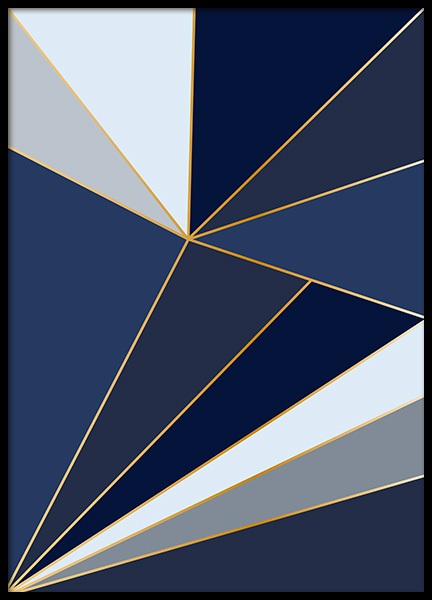 Blue Shards Affiche dans le groupe Affiches / Art chez Desenio AB (11990)