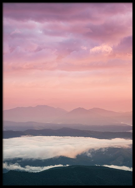 Pink Sunrise Affiche dans le groupe Affiches / Nature chez Desenio AB (12280)