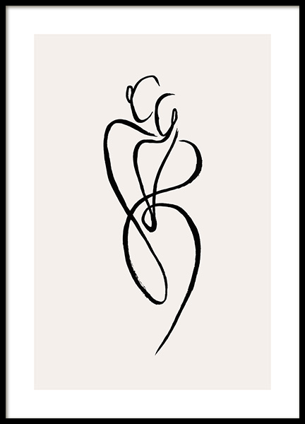 Painted Lines No2 Affiche dans le groupe Affiches / Art chez Desenio AB (12698)