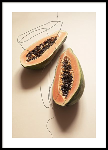 Papayas Poster nel gruppo Poster / Poster per la cucina presso Desenio AB (12820)