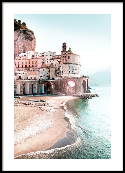 Amalfi Cityscape Affiche dans le groupe Affiches / Nature / Plages chez Desenio AB (12931)