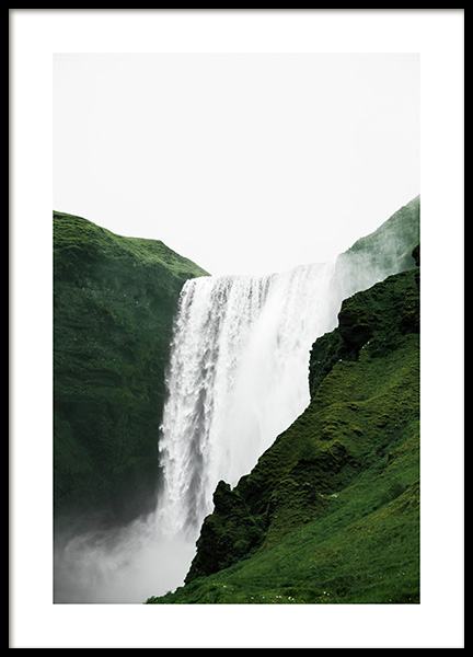 Skogafoss View Affiche dans le groupe Affiches / Nature chez Desenio AB (13355)
