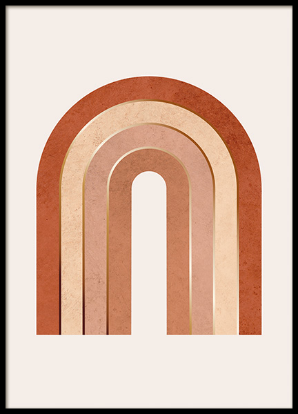 Golden Rainbow Poster in der Gruppe Poster / Gold und Silber bei Desenio AB (13727)