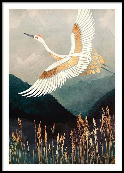 Elegant Flight Affiche dans le groupe Affiches / Art chez Desenio AB (14196)