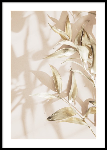 Gold Leaves No2 Affiche dans le groupe Affiches / Botanique / Plantes vertes chez Desenio AB (14724)