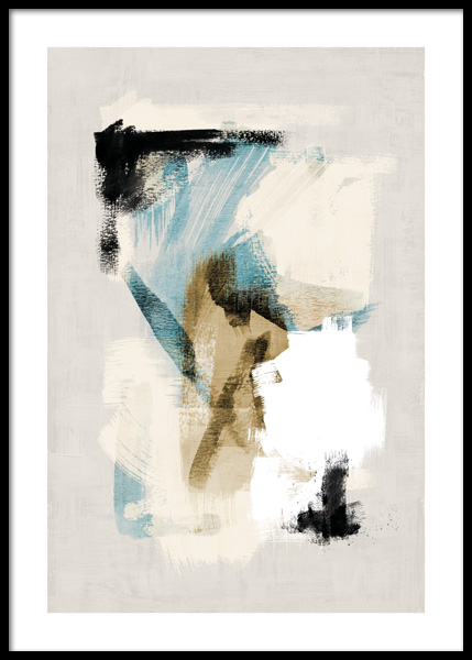 Abstract Brushes No1 Poster nel gruppo Poster / Arte presso Desenio AB (14769)