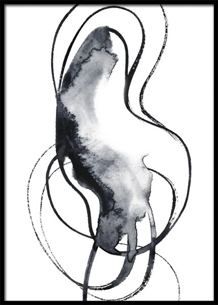 Dark Wave No1 Affiche dans le groupe Affiches / Art / Art abstrait chez Desenio AB (14913)