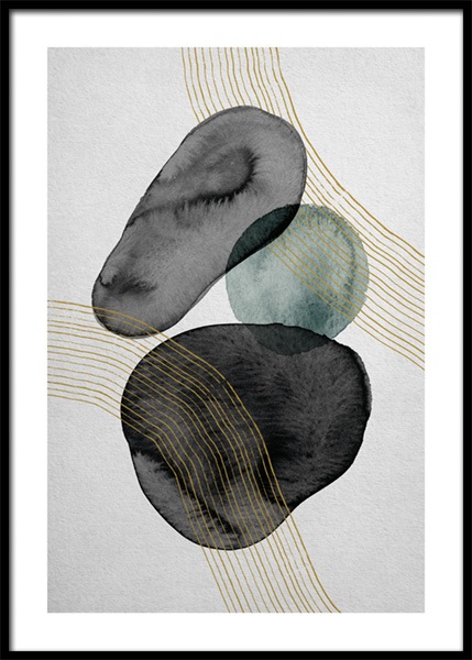 Ash and Moss No1 Affiche dans le groupe Affiches / Art / Art abstrait chez Desenio AB (14917)