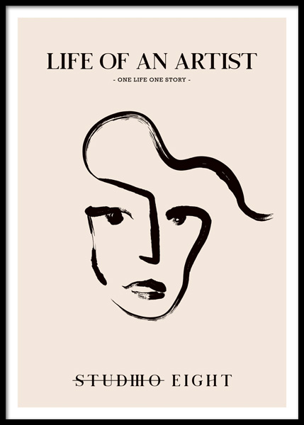 Life Of An Artist Poster in der Gruppe Poster / Kunstdrucke bei Desenio AB (14922)