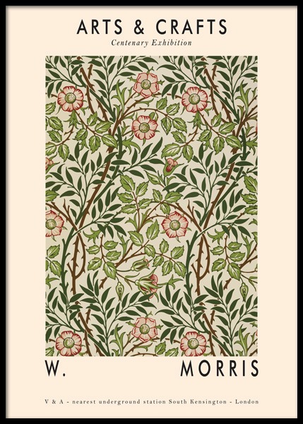 Arts & Crafts Green Poster nel gruppo Poster / Illustrazioni presso Desenio AB (14959)