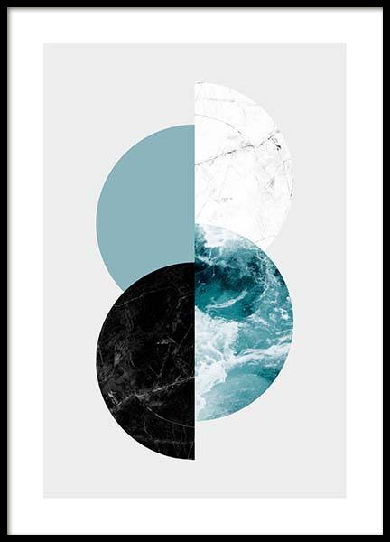 Graphic Half Moon Poster in der Gruppe Poster / Kunstdrucke bei Desenio AB (3588)