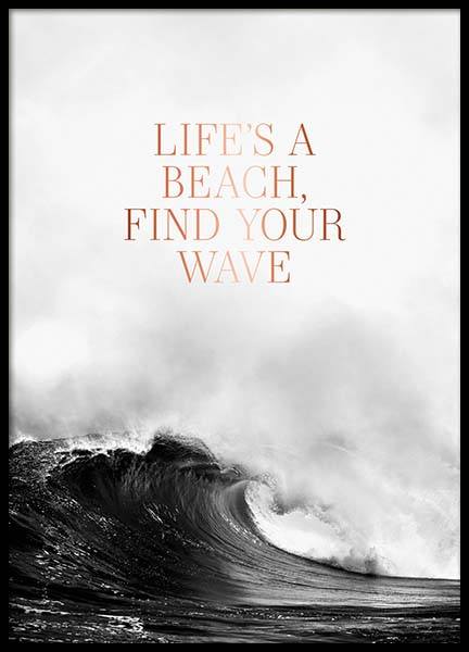 Life's A Beach Poster nel gruppo Poster / Testi e citazioni presso Desenio AB (3873)