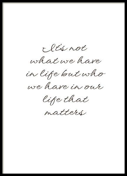 Its Not What We Have Poster nel gruppo Poster / Testi e citazioni presso Desenio AB (8333)