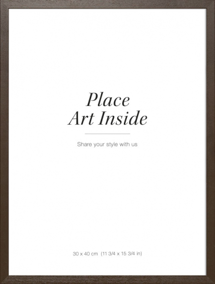 Cadre en bois foncé, 30x40