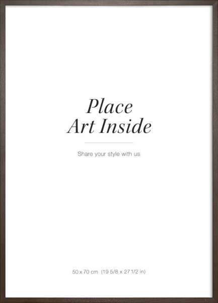 Cadre en bois foncé, 50x70