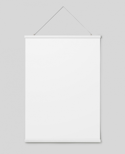 Stecche per poster bianco 71 cm, supporto magnetico