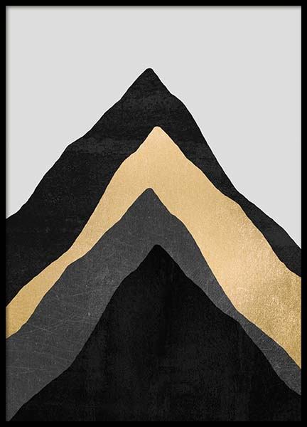 Four Mountains Poster nel gruppo Poster / Arte presso Desenio AB (pre0022)