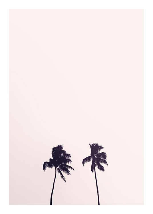 Pink Sky Palm Trees Poster / Himmel bei Desenio AB (10170)