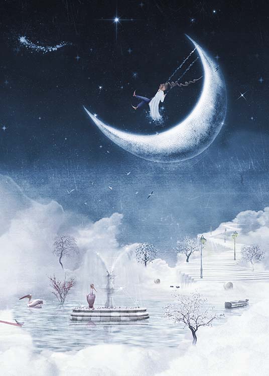 Foggy Winter Night Poster / Kinder bei Desenio AB (10277)