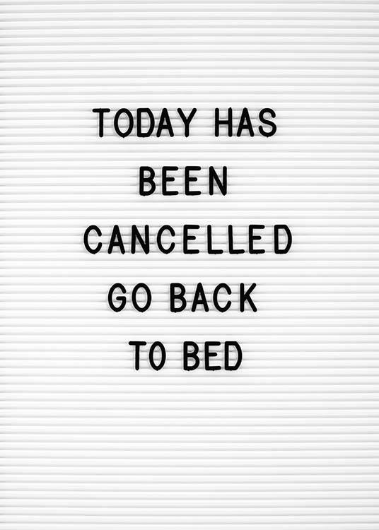 Go Back To Bed Affiche
