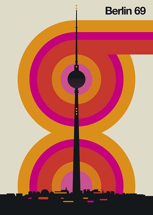 Berlin 69 Poster / Mappe e città presso Desenio AB (10590)