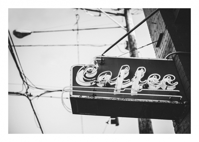 Coffee Sign Affiche