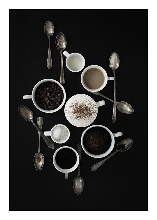 Coffee Still Life Poster / Poster per la cucina presso Desenio AB (10823)