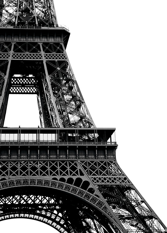 Eiffel Tower Close Up Poster Torre Eiffel In Bianco E Nero Desen