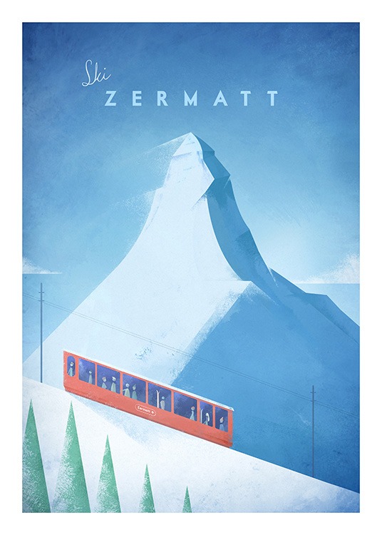 Ski Zermatt Poster