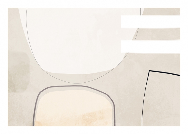 Beige Balance Affiche