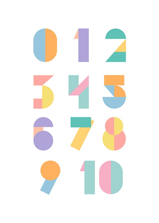Geometric Numbers Poster