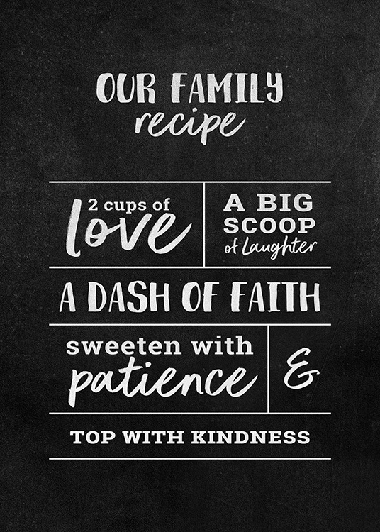 Family Recipe Affiche