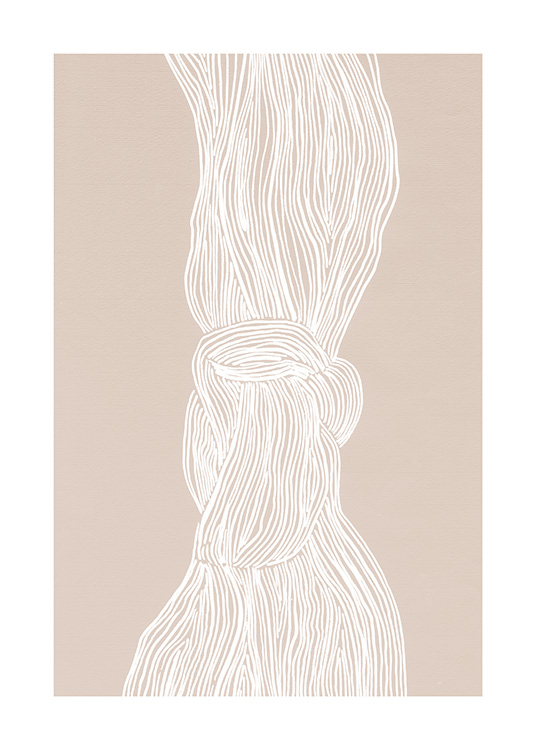 White Flow Affiche / Art chez Desenio AB (12509)