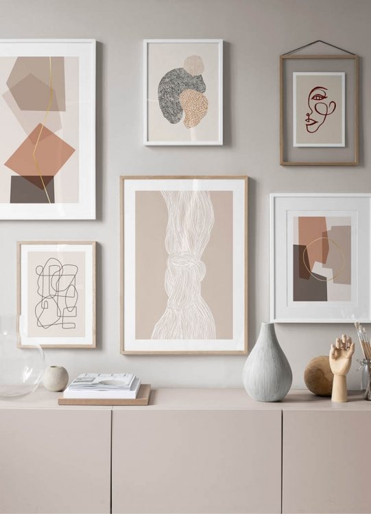 White Flow Affiche / Art chez Desenio AB (12509)