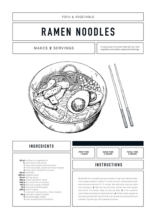 Ramen Recipe Affiche