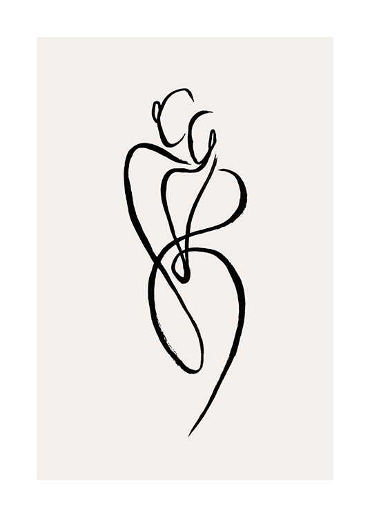 Painted Lines No2 Affiche