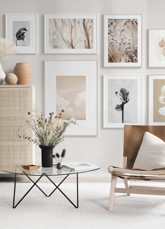  - Photographie de nuages dans un ciel de couleur pêche avec une finition pastel