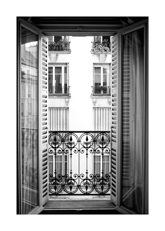 Parisian Balcony Affiche