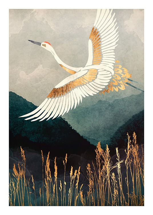 Elegant Flight Poster