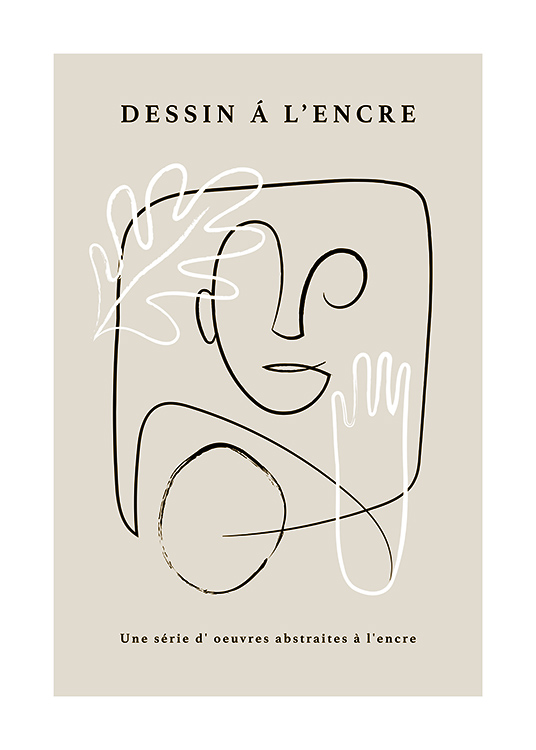 French Sketch No1 Affiche