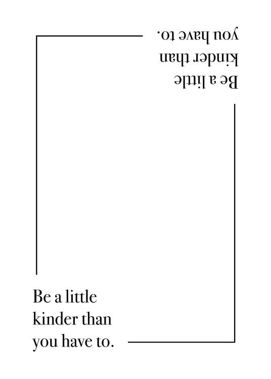 Be A Little Kinder Poster