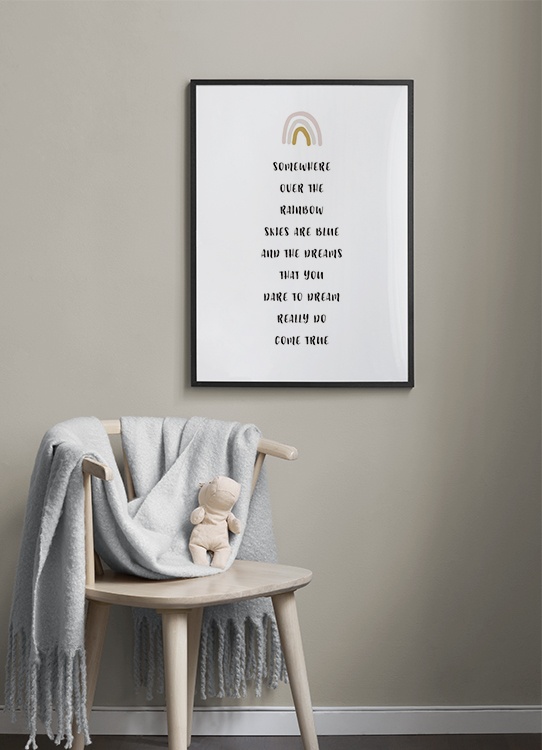 Over The Rainbow Affiche Affiche De Texte Desenio Ch Over The Rainbow Affiche Affiche De Texte Desenio Ch