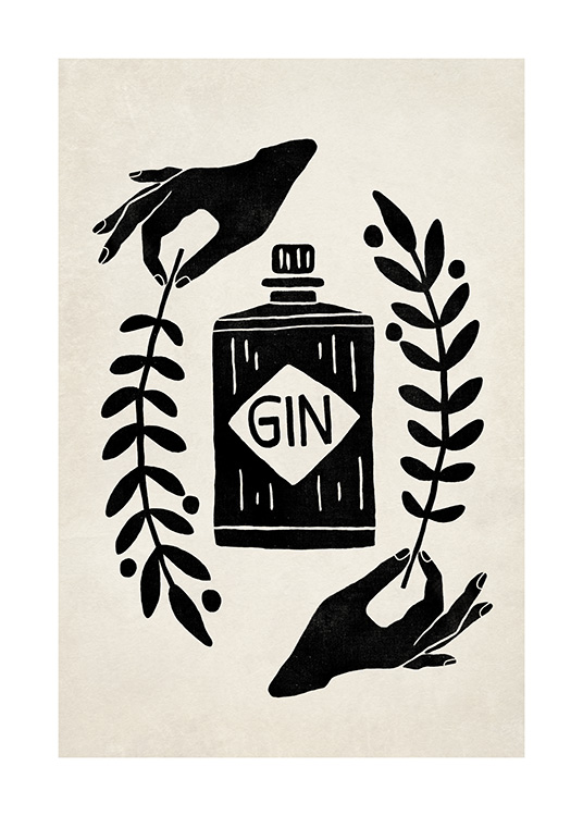 Let the Fun Be Gin Affiche