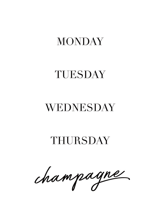 Champagne Friday Affiche
