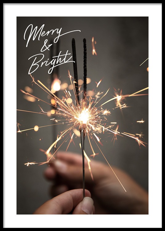  – Fotografie von Händen, die Wunderkerzen halten, darüber Text