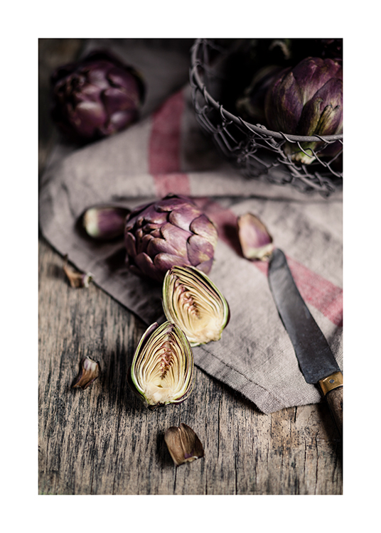 Sliced Artichoke Affiche